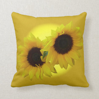Piletas de girasol almohadas de sol y decoración
