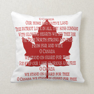 Pillow Canada Anthem Souvenir de almohada canadien