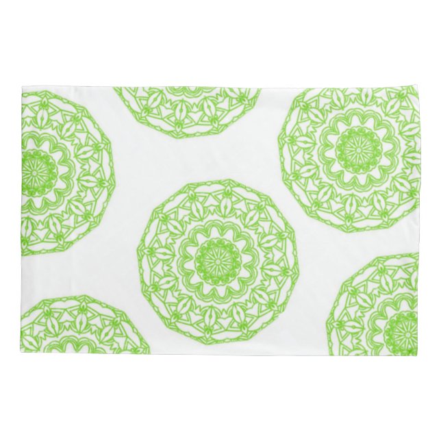 Pillow Funda Green Mandala (Reverso)
