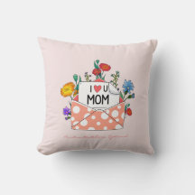 Pillow para mamá, te amo el Cojín decorativo de re
