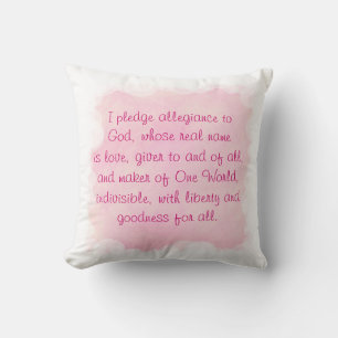 Pillow, plegaria rosada, Cojines decorativos de un