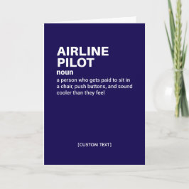 Piloto de aerolíneas - Tarjeta de definición diver