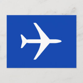 Piloto de Avión Blanco Divertido Postal de Aviació