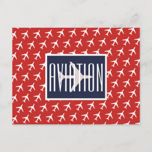 Piloto de Avión Blanco Divertido Tarjeta Postal de