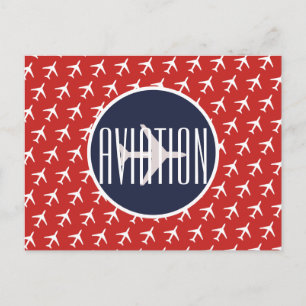 Piloto de Avión Blanco Divertido Tarjeta Postal de