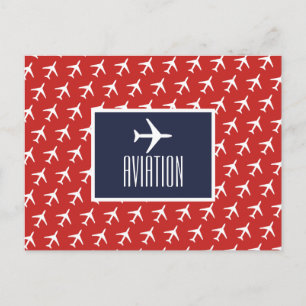 Piloto de Avión Blanco Divertido Tarjeta Postal de
