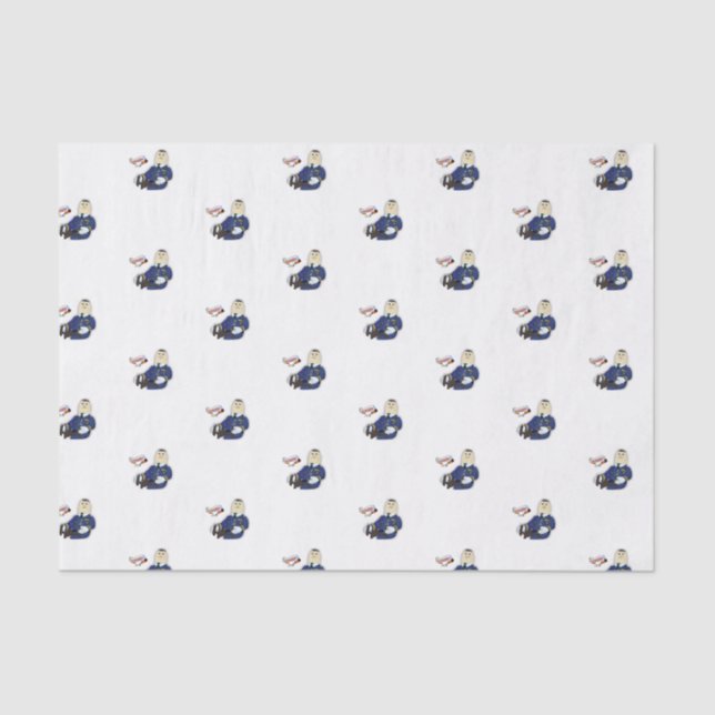 Piloto de papel de tejidos decorativos (Anverso)