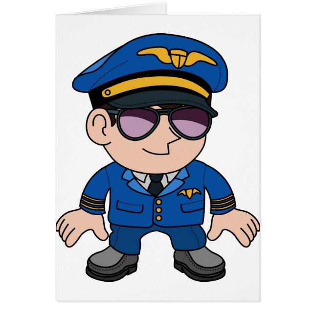 Piloto del vuelo en gafas de sol (Frente)