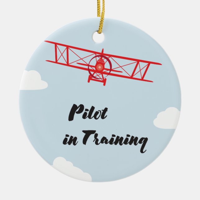 Piloto en el ornamento del entrenamiento (Frente)