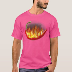 Pimienta Caliente En Camisa De Fuego