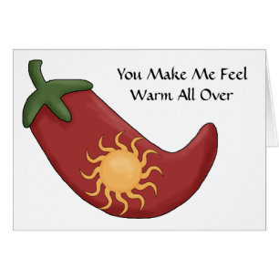 Pimienta de chile rojo caliente - amor