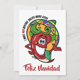 Pimiento Chili Feliz Navidad Invitación
