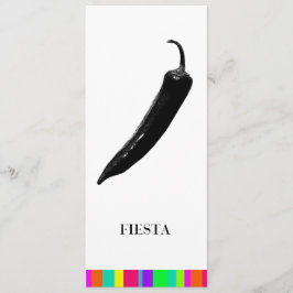 Pimiento picante mexicano de las invitaciones el |