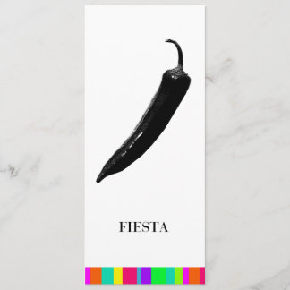 Pimiento picante mexicano de las invitaciones el |