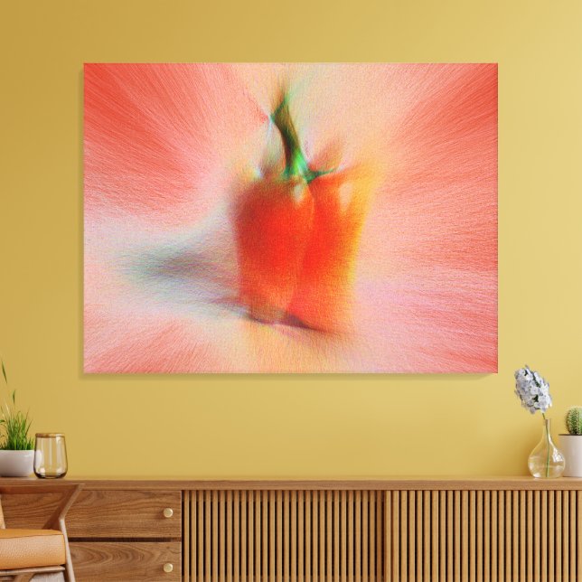 Pimiento rojo, arte abstracto personalizable de te (Insitu (Sala de estar))