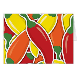 Pimientos mixtos de chile fundido
