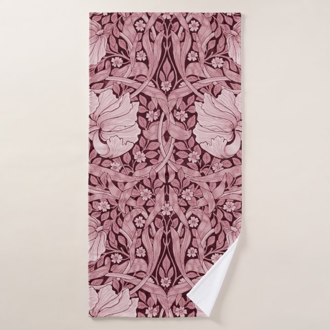 Pimpernel Maroon, William Morris (Toalla de baño)