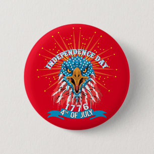 Pin botón americano hermoso Impresionante Águila r