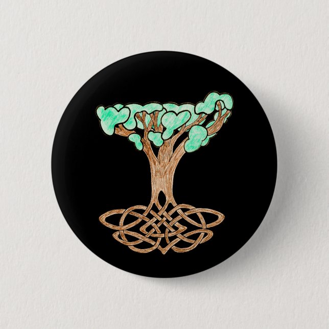 Pin botón Árbol celta (Anverso)