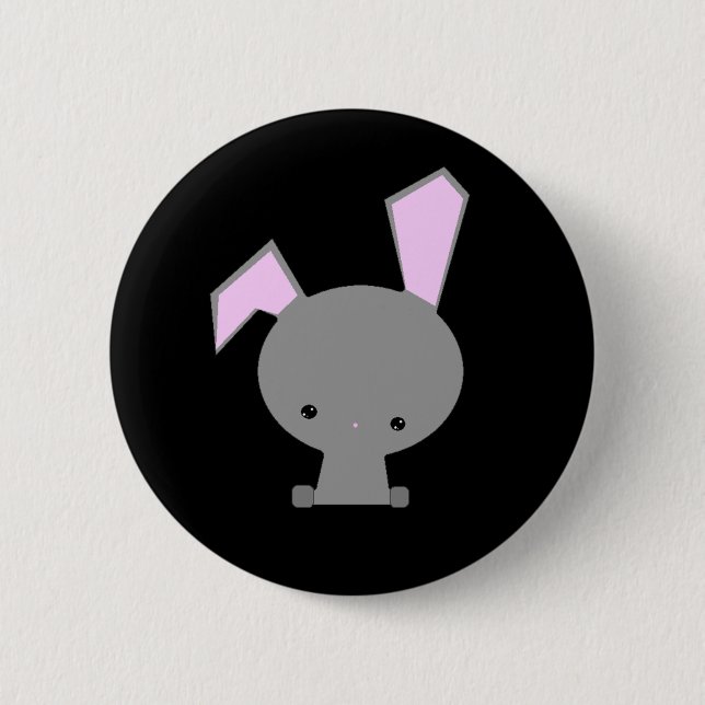 Pin botón Bunny Kawaii Cute (Anverso)