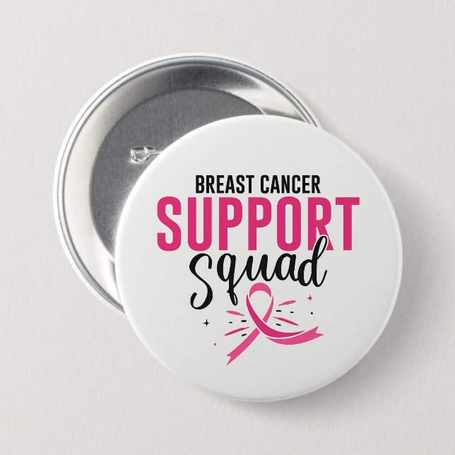 Pin botón Cinta rosa de Cáncer de Mama (Anverso y reverso)
