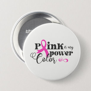 Pin botón Cinta rosa de Cáncer de Mama