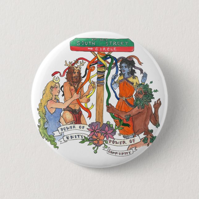 Pin botón Circular de South Street (Anverso)