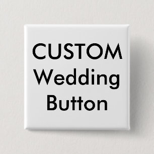 Pin botón cuadrado de Personalizado de boda de 2"