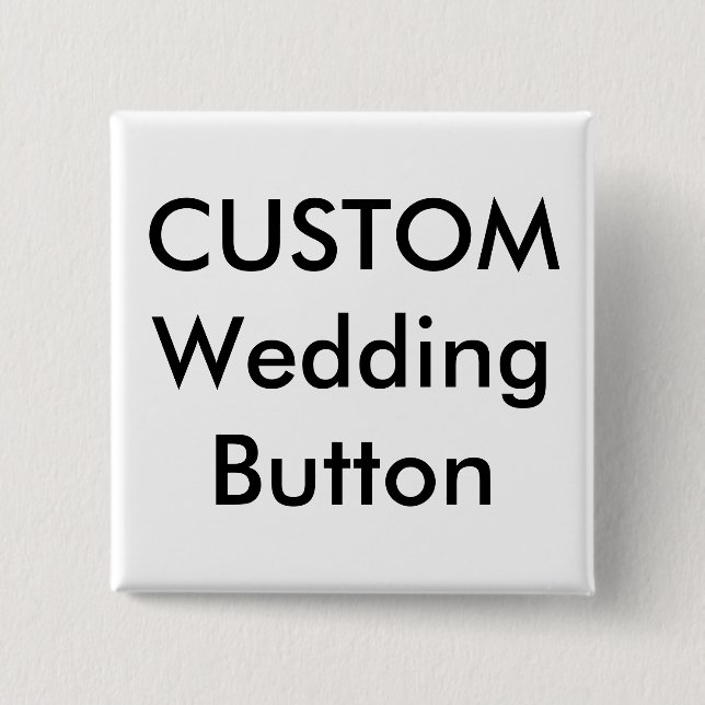 Pin botón cuadrado de Personalizado de boda de 2" (Anverso)