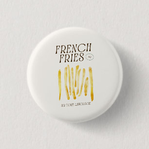 Pin botón Cute Para Los Amantes De Las Fries Franc