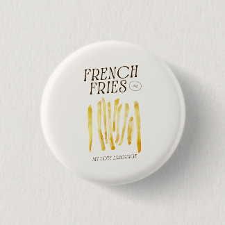 Pin botón Cute Para Los Amantes De Las Fries Franc