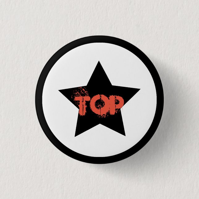 Pin botón de estrella superior del jefe del equipo (Anverso)