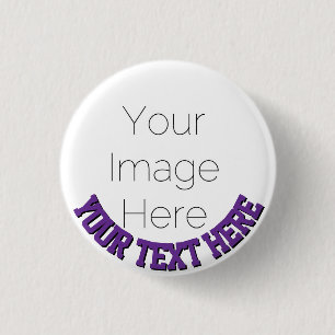 Pin botón de foto personalizado - Insignia de text
