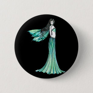 Pin botón de hadas verdes