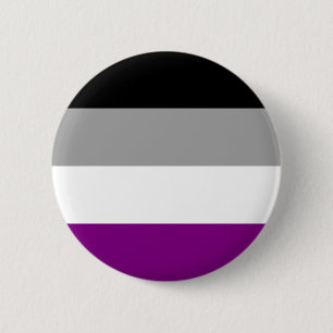 Pin botón de marca de orgullo asexual