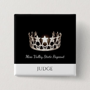 Pin botón de Miss USA Style Jueces Personalizado