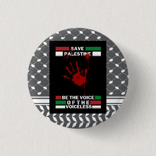 Pin Botón de Palestina Libre en Tema de Bandera de