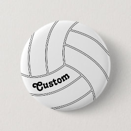 Pin botón de redondeo de voleibol de personalizabl