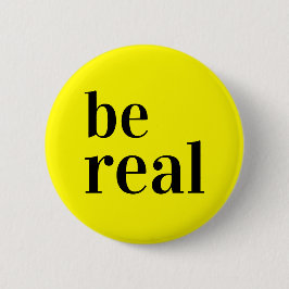 Pin botón de ser real amarillo