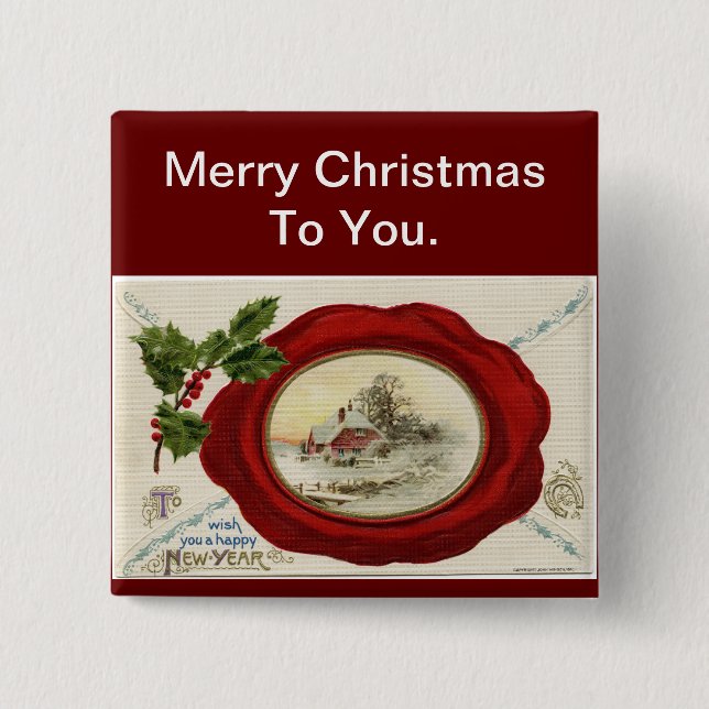 Pin botón de vacaciones de navidades (Anverso)