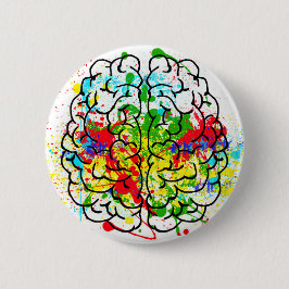Pin botón del cerebro