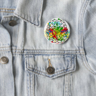 Pin botón del cerebro