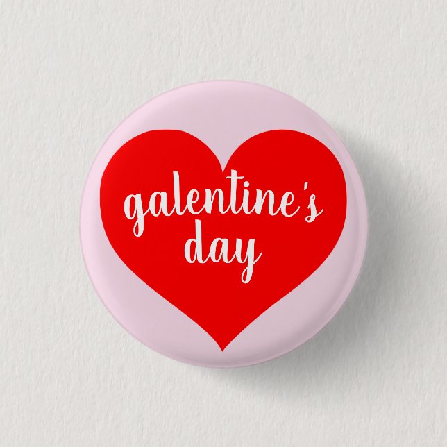 Pin botón del día de Galentine (Anverso)