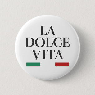 Pin botón italiano La Dolce Vita
