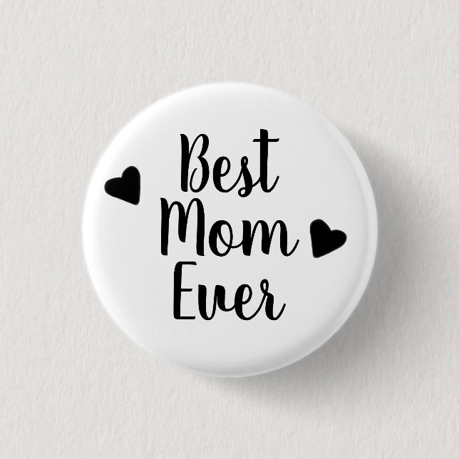 Pin botón Mejor mamá de todos los tiempos (Anverso)