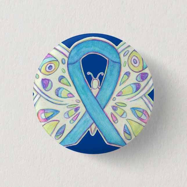 Pin botón Personalizado de mariposa de la cinta de (Anverso)