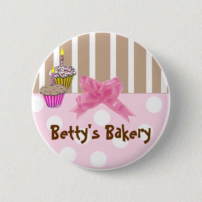 Pin caprichoso del botón de la panadería (Anverso)
