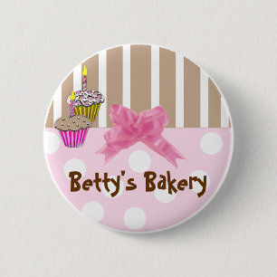 Pin caprichoso del botón de la panadería