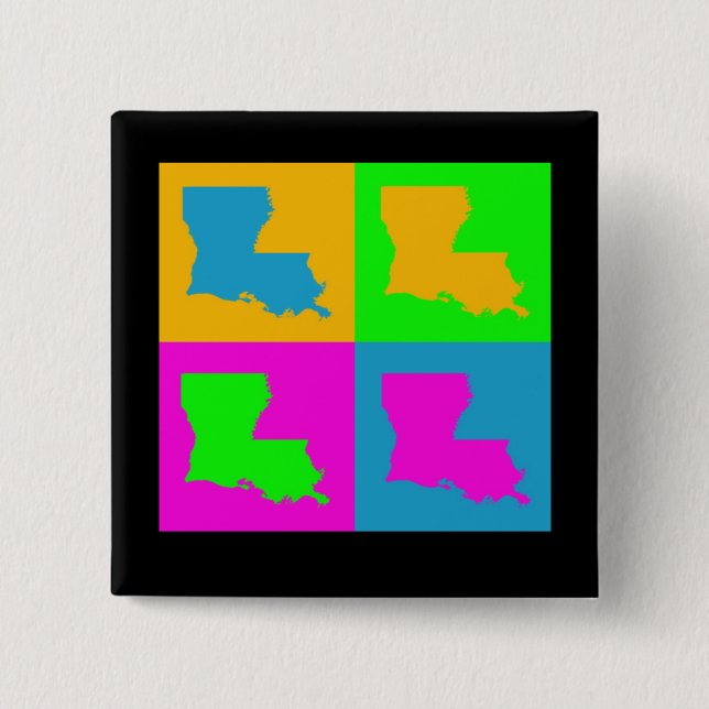 Pin colorido del botón del arte pop de la (Anverso)