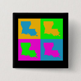 Pin colorido del botón del arte pop de la